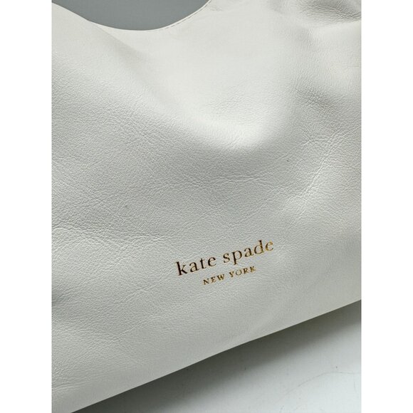 KATE SPADE NY Twirl top handle leather small crossbody bag - White - Picture 5 of 14